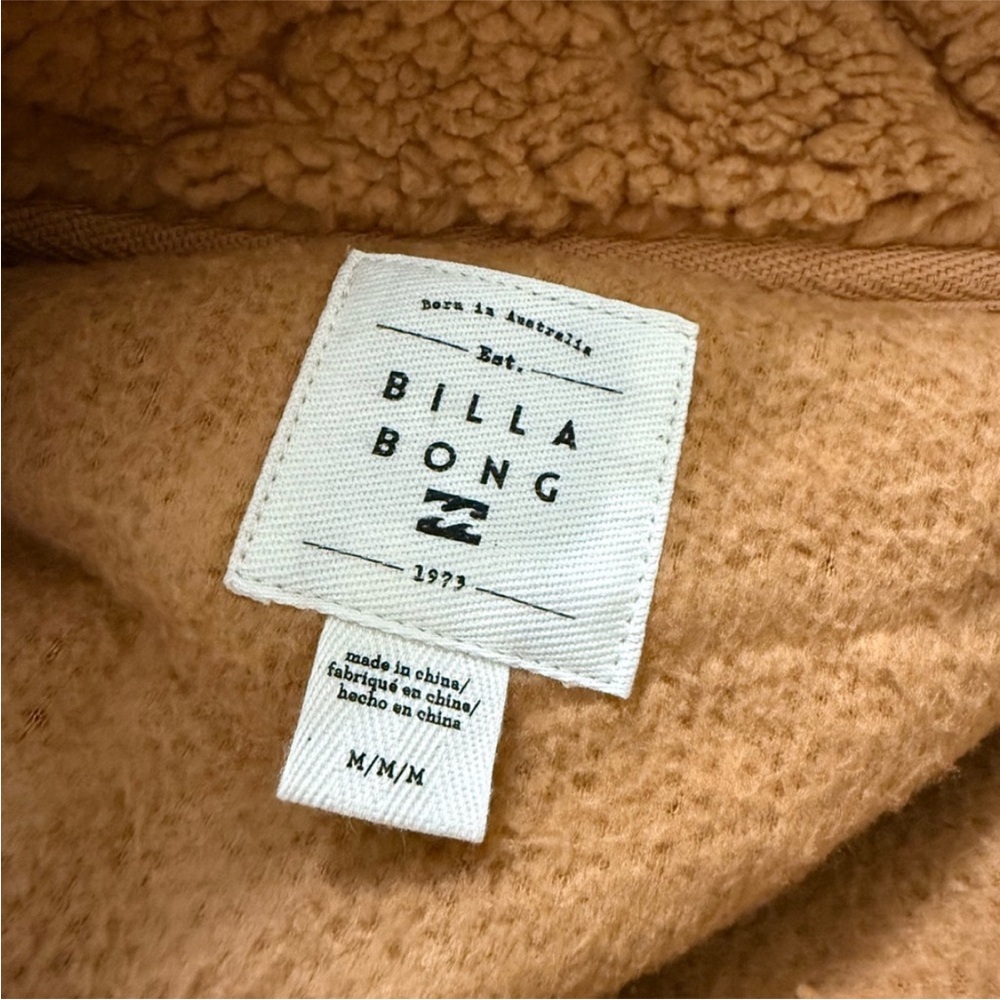 Pullover Textured Billabong Women's Tan Jacket NWT Time Off in Medium or XL - Picture 6 of 9